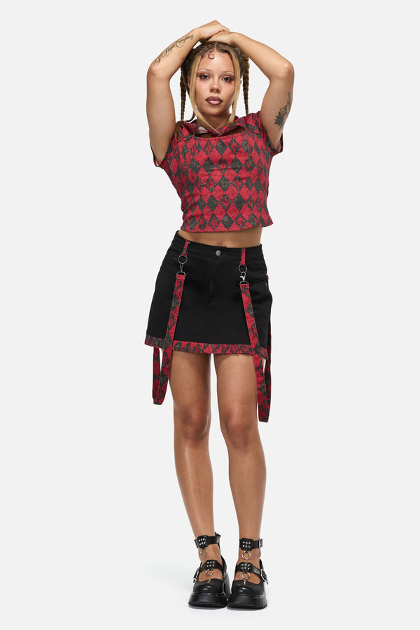 Black Friday - The End Goth Trim Skirt - black