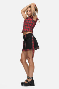 Black Friday - The End Goth Trim Skirt - black