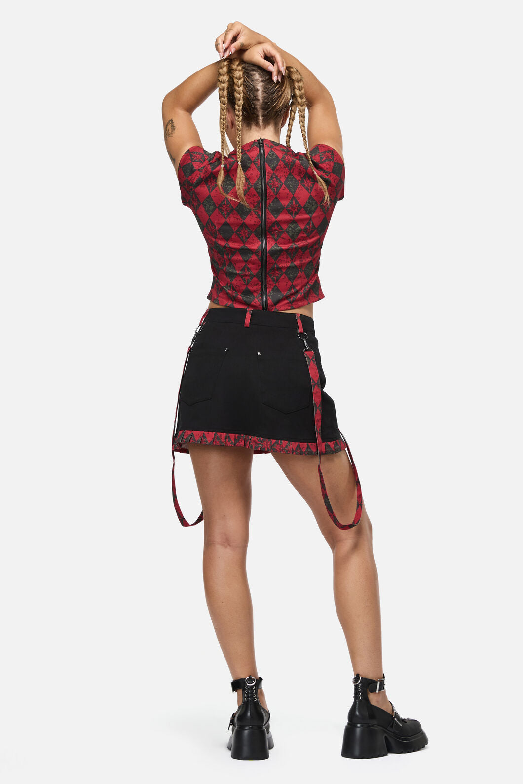 Black Friday - The End Goth Trim Skirt - black