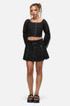Black Friday - Dystopia Goth Buckle Skort - black