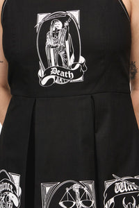 Black Friday - Stamped Goth Trim Dress - black