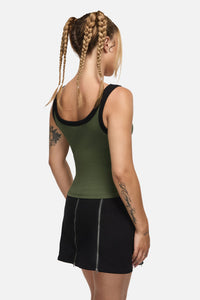 Black Friday - Pestilence Goth Tank Top - olive