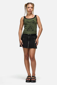 Black Friday - Pestilence Goth Tank Top - olive