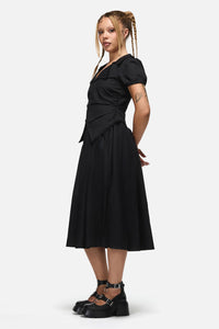 Black Friday - Conquest Goth Midi Dress - black