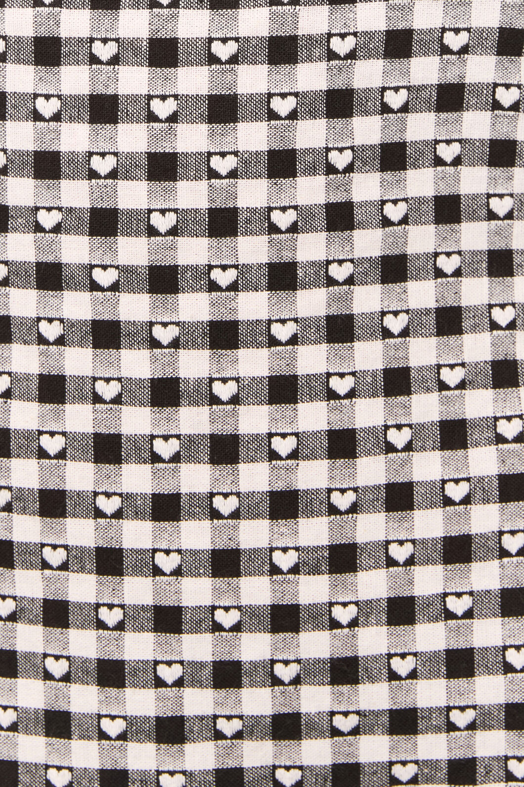 Black Friday - Glass Heart Babydoll Minidress - cream-black
