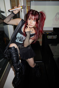 Black Friday - Confessions Lace Singlet - black