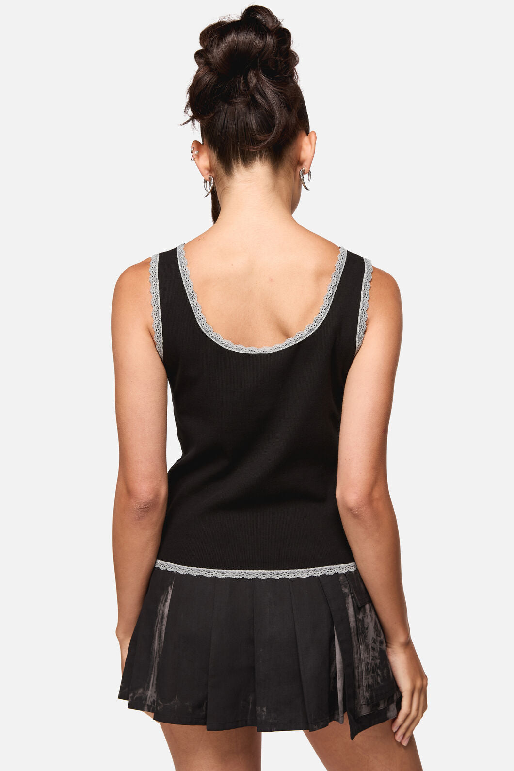 Black Friday - Confessions Lace Singlet - black