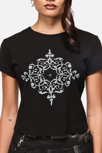 Black Friday - Confessions Ribbed Baby Tee - black