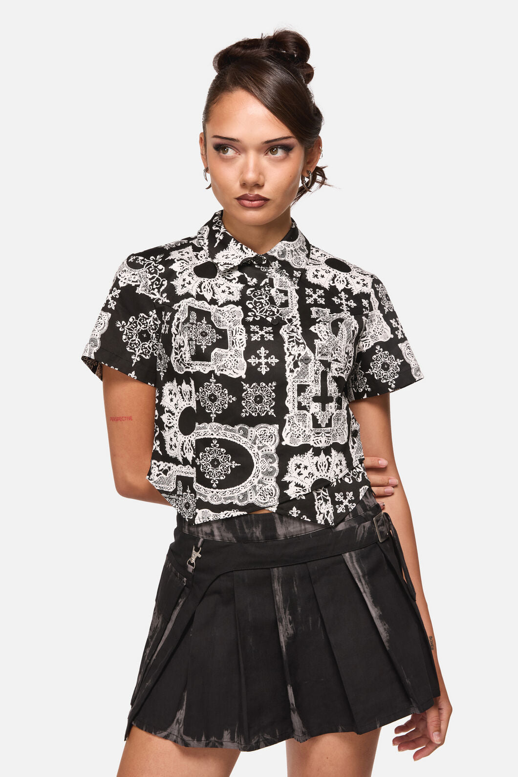 Black Friday - Crossed Blouse - black