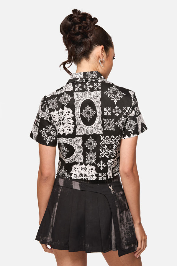 Black Friday - Crossed Blouse - black