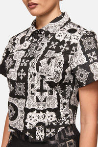 Black Friday - Crossed Blouse - black