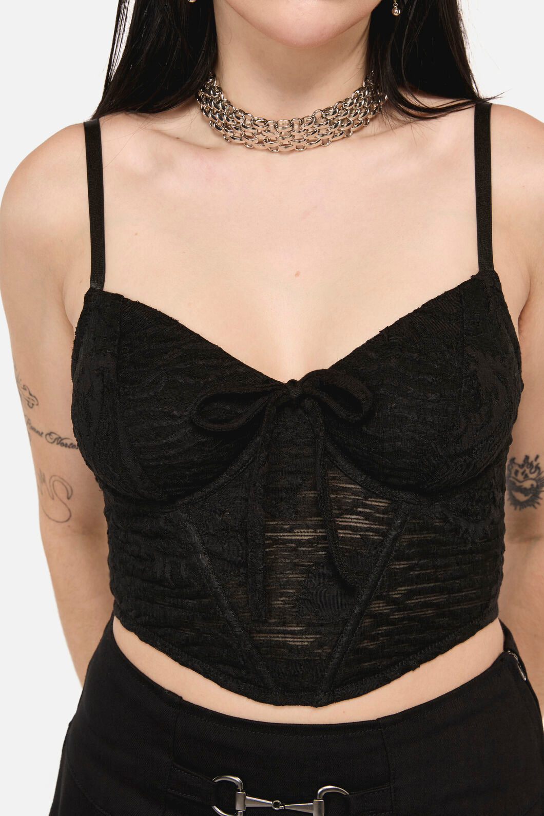 Black Friday - Altar Distressed Corset - black