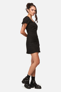 Black Friday - Altar Lace Goth Mini Dress - black