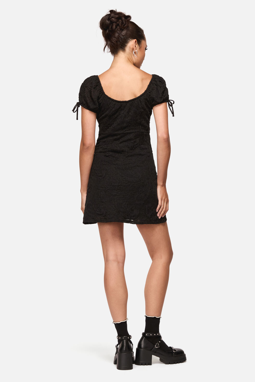 Black Friday - Altar Lace Goth Mini Dress - black