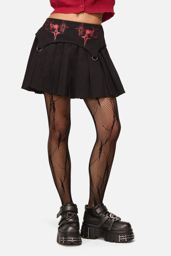 Black Friday - Angelic Goth Mini Skort - black