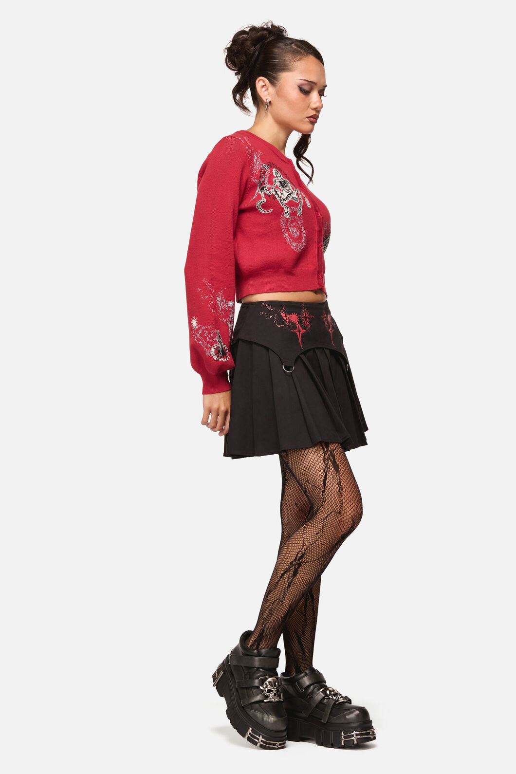 Black Friday - Angelic Goth Mini Skort - black