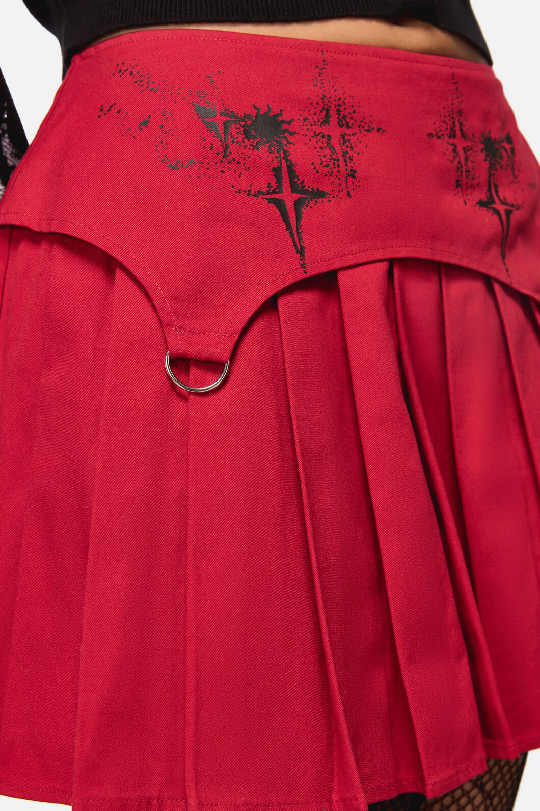 Black Friday - Angelic Goth Mini Skort - red