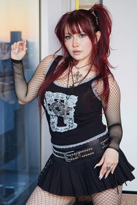 Black Friday - Afterlife Goth Mini Skort - black