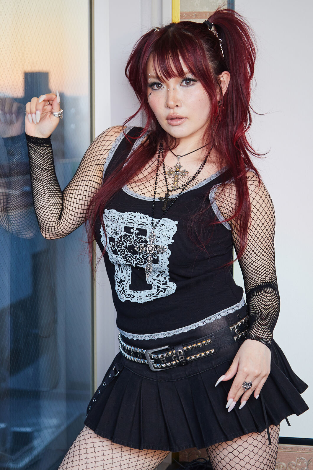 Black Friday - Afterlife Goth Mini Skort - black