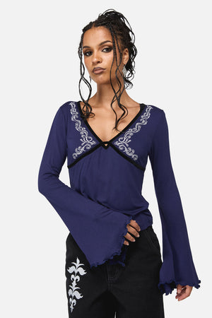 Black Friday - Your Grace Top - navy