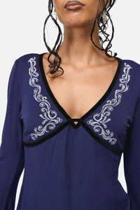 Black Friday - Your Grace Top - navy