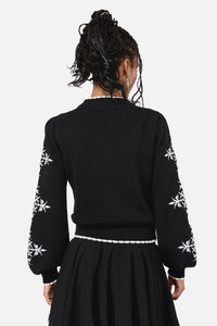 Black Friday - Vassal Emb Knit - black