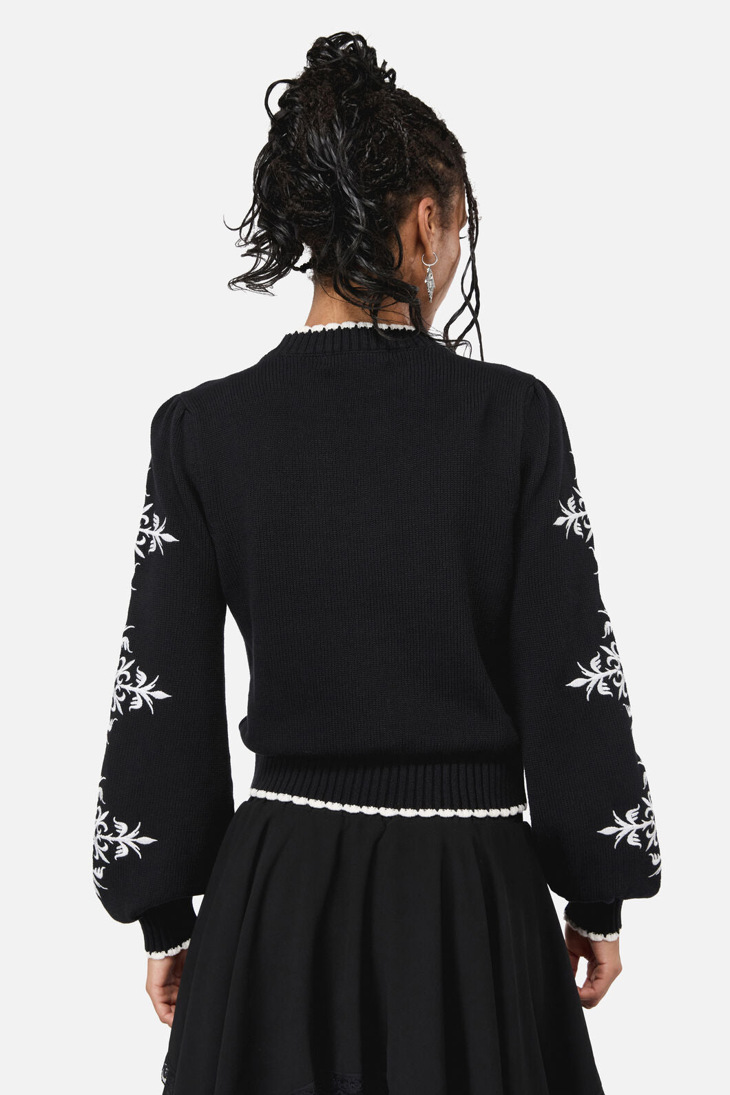 Black Friday - Vassal Emb Knit - black