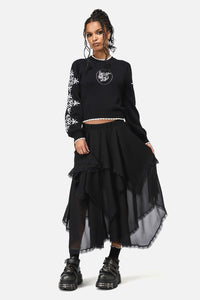 Black Friday - Vassal Emb Knit - black