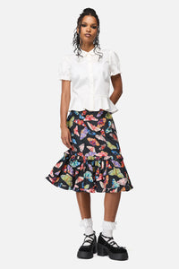 Black Friday - Luna Peplum Blouse - vintage-white