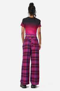Black Friday - Luna Wide Leg Goth Pant - plum