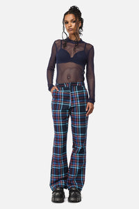 Black Friday - Midnight Goth Mesh Top - navy