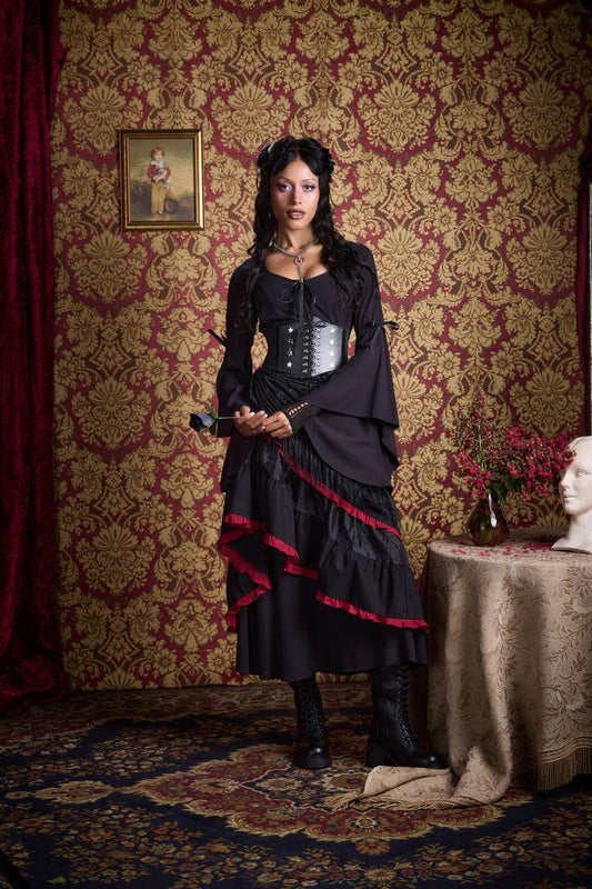 Black Friday - Phantom Goth Midi Dress - black