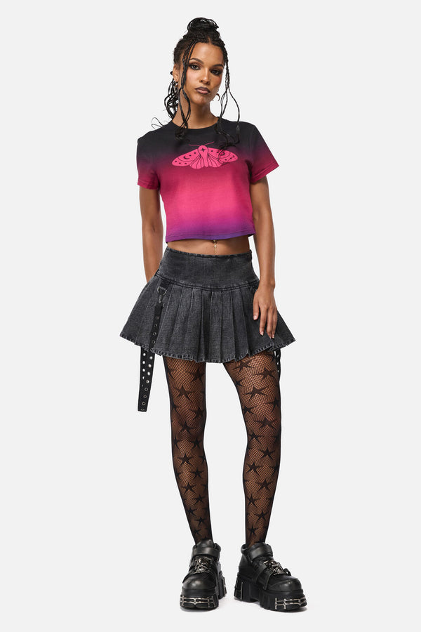 Black Friday - Midnight Denim Goth Skort - grey