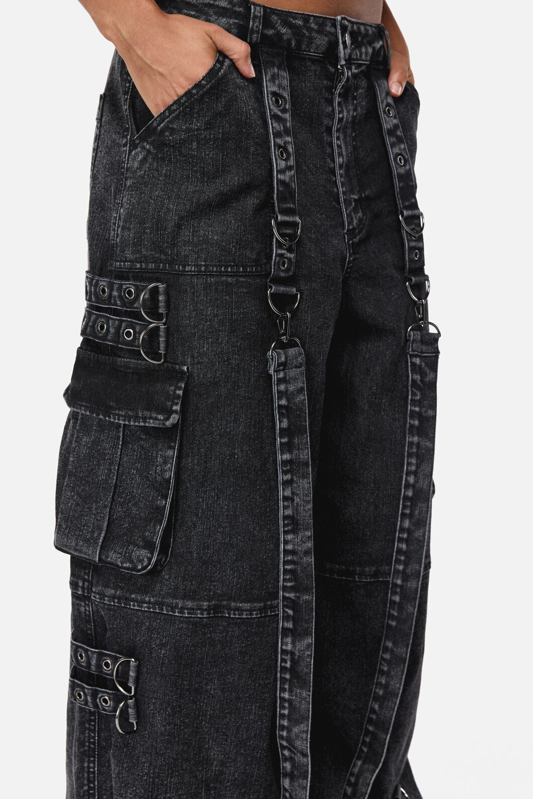 Black Friday - Midnight Denim Cargo Jean - grey