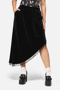 Black Friday - Wingspan Asymmetric BasicSkirt - black