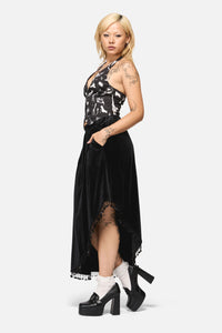 Black Friday - Wingspan Asymmetric BasicSkirt - black