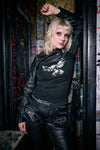 Black Friday - Corbeau Print Fitted T-Shirt - black