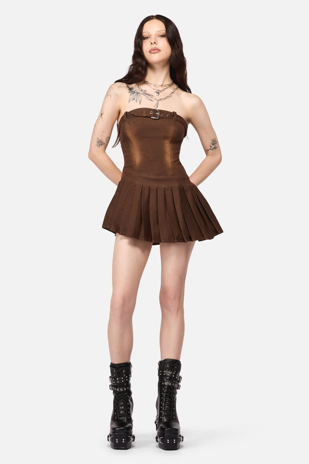 Black Friday - Increasing Silence Micro Dress - brown