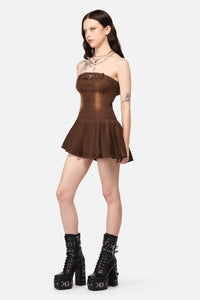 Black Friday - Increasing Silence Micro Dress - brown