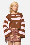 Black Friday - Increasing Silence CroppedKnit - pink-brown