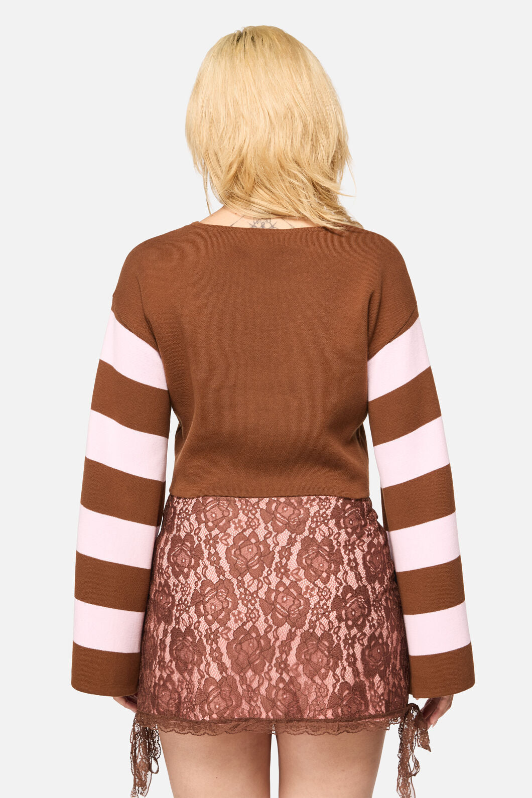 Black Friday - Increasing Silence CroppedKnit - pink-brown