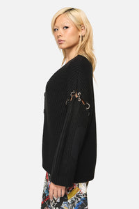 Black Friday - Riot O-Ring Cardigan - black