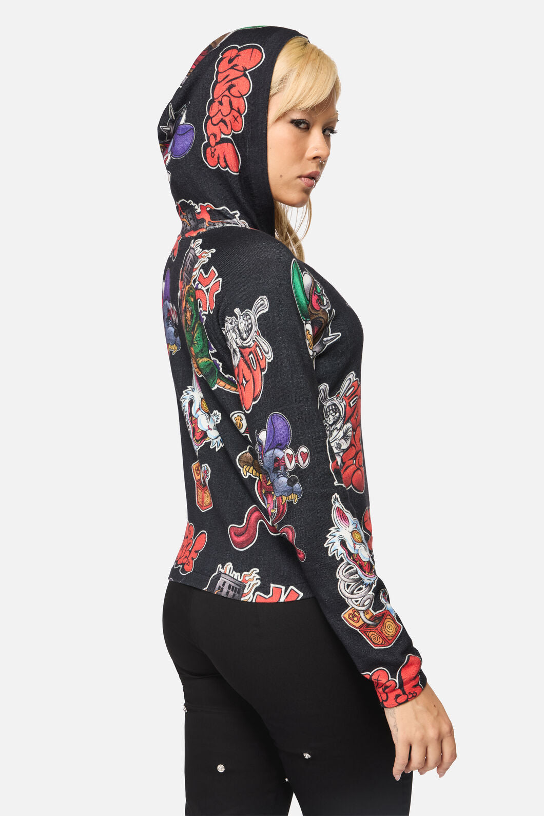 Black Friday - Facade Riot Hood Knit - grey