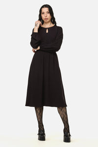 Black Friday - Grim Goth Midi Dress - black