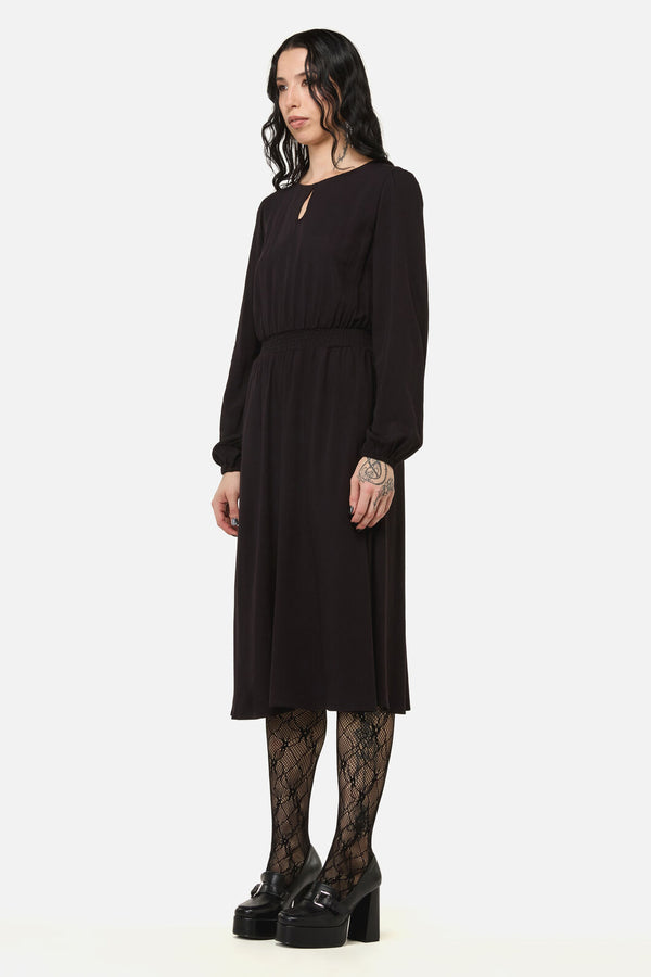 Black Friday - Grim Goth Midi Dress - black