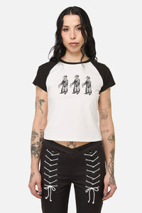Dangerfield NZ - Grim Goth Raglan Tee - cream