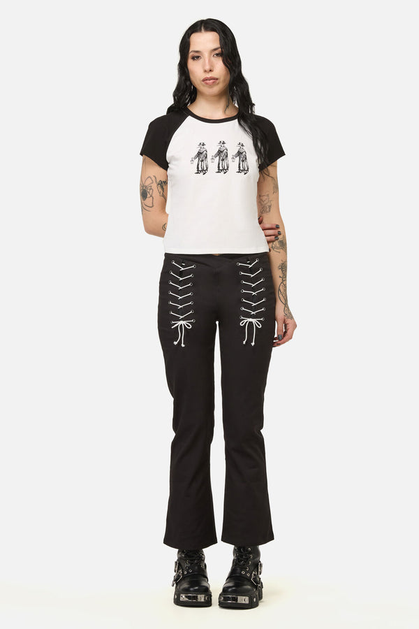 Dangerfield NZ - Grim Goth Raglan Tee - cream