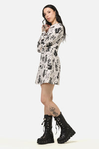 Black Friday - Plague Doctor Goth Dress - cream