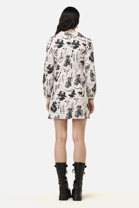 Black Friday - Plague Doctor Goth Dress - cream