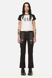 Black Friday - Link Lacing Flare Pant - black